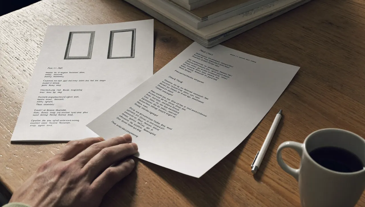 Homeowner comparing window quotes at a kitchen table