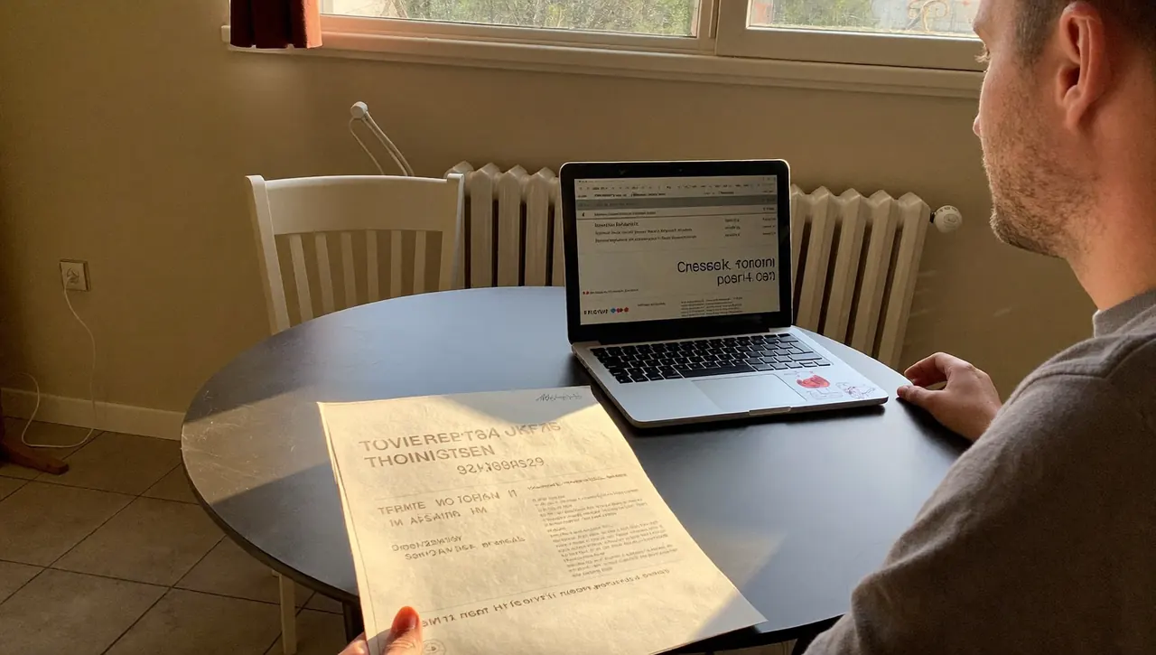 Homeowner reviewing window quotes on a laptop